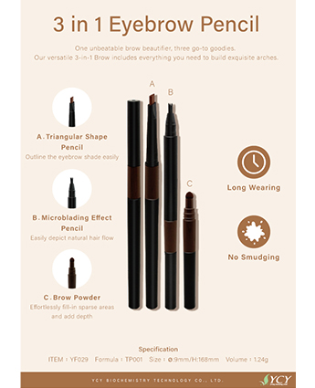 3 in 1 Eyebrow Pencil